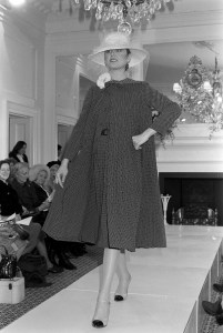 Hardy Aimes fall 1978 couture collection fashion show. Aimes is noted for dressing Queen Elizabeth II during her reign.  Sir Hardy Aimes fall 1978 couture collection fashion show, London.