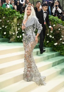 Kim Kardashian at the 2024 Met Gala: "Sleeping Beauties: Reawakening Fashion" held at The Metropolitan Museum of Art on May 6, 2024 in New York City.