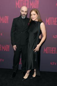 David Lowery and Augustine Frizzell at the "Mother Mary" New York Special Screening held at the Metrograph on April 13, 2026 in New York, New York.