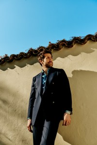 Cesare Attolini wool 150’s suit; Brunello Cucinelli cotton lightweight denim Western shirt; Bulgari Octo Finissimo Automatic watch in 37mm extra-thin titanium case, opaline titanium dial with rhodium-plated hands.