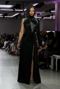 A model walks the runway wearing items available in Amazon Fashion stores during LIM College's 81st Annual Fashion Show "Global Fashion Fusion" at The Glasshouse on April 10, 2026 in New York City.