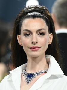 Anne Hathaway at The 2025 Met Gala Celebrating "Superfine: Tailoring Black Style" held at the Metropolitan Museum of Art on May 05, 2025 in New York, New York.