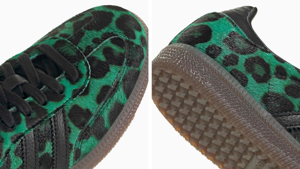 Adidas Samba Green Leopard
