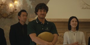 Beef. (L to R) Charles Melton as Austin Davis, Seoyeon Jang as Eunice in episode 203 of Beef. Cr. Courtesy of Netflix © 2026