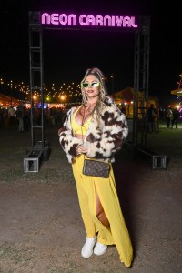 Becca Brazil at Neon Carnival 2026 on April 11, 2026 in Thermal, California.