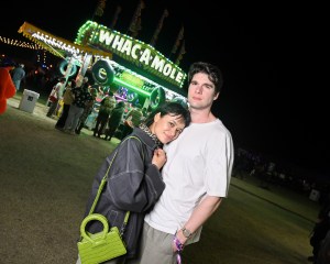 Sonia Mena and Spencer House at Neon Carnival 2026 on April 11, 2026 in Thermal, California.
