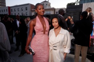 Coco Jones and Sunisa Lee at Fashion Trust U.S. Awards 2026 held at Nya Studios West on April 07, 2026 in Los Angeles, California.