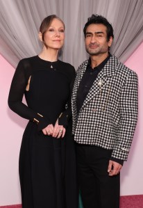 Emily V. Gordon and Kumail Nanjiani at the Fashion Trust U.S. Awards 2026 held at Nya Studios West on April 07, 2026 in Los Angeles, California.