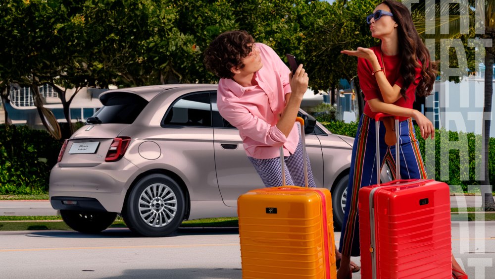 From the FUL x Fiat luggage campaign.