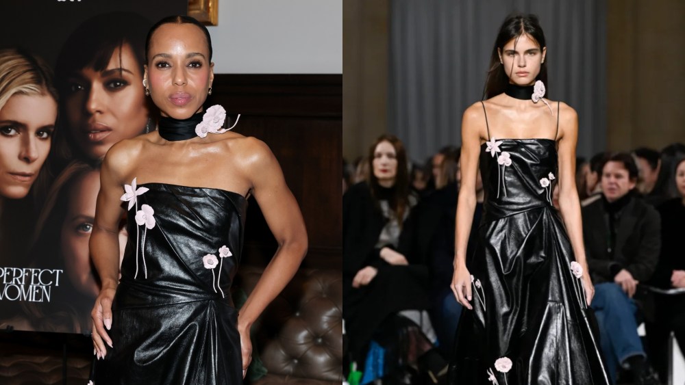 Kerry Washington wears Erdem at Apple TV's 'Imperfect Women' FYC Event.