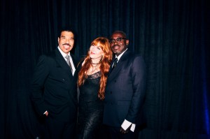 Lionel Richie, Charlotte Tilbury and Edward Enninful