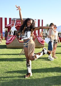 Serena Page at the 9th Annual REVOLVE Festival on April 11, 2026 in Indio, California.