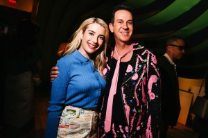 Emma Roberts and Jeremy Scott