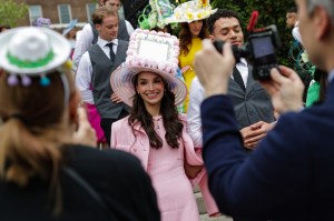 The scene at Central Park Hat Luncheon.