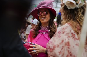 The scene at Central Park Hat Luncheon.