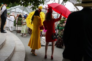 The scene at Central Park Hat Luncheon.