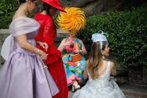 The scene at Central Park Hat Luncheon.