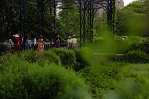 The scene at Central Park Hat Luncheon.
