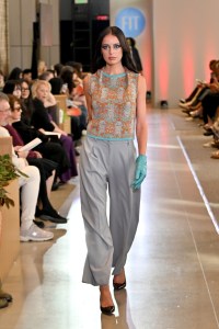 A model walks the runway during the FIT's 2026 Future of Fashion runway show on May 07, 2026 in New York City.
