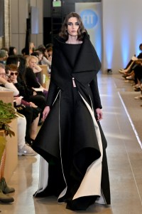 A model walks the runway during the FIT's 2026 Future of Fashion runway show on May 07, 2026 in New York City.