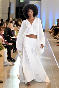 A model walks the runway during the FIT's 2026 Future of Fashion runway show on May 07, 2026 in New York City.