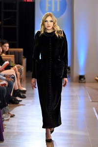 A model walks the runway during the FIT's 2026 Future of Fashion runway show on May 07, 2026 in New York City.