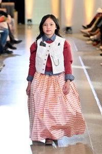 A model walks the runway during the FIT's 2026 Future of Fashion runway show on May 07, 2026 in New York City.