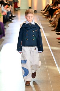 A model walks the runway during the FIT's 2026 Future of Fashion runway show on May 07, 2026 in New York City.
