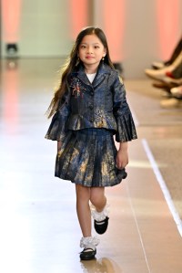 A model walks the runway during the FIT's 2026 Future of Fashion runway show on May 07, 2026 in New York City.