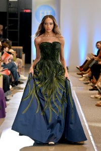 A model walks the runway during the FIT's 2026 Future of Fashion runway show on May 07, 2026 in New York City.