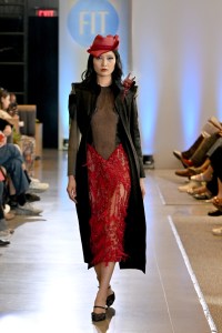 A model walks the runway during the FIT's 2026 Future of Fashion runway show on May 07, 2026 in New York City.