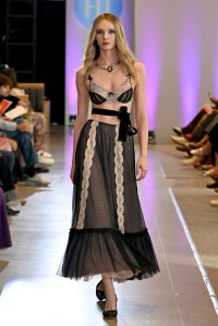 A model walks the runway during the FIT's 2026 Future of Fashion runway show on May 07, 2026 in New York City.