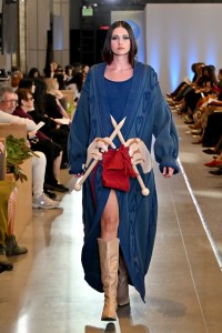 A model walks the runway during the FIT's 2026 Future of Fashion runway show on May 07, 2026 in New York City.