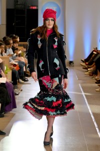 A model walks the runway during the FIT's 2026 Future of Fashion runway show on May 07, 2026 in New York City.