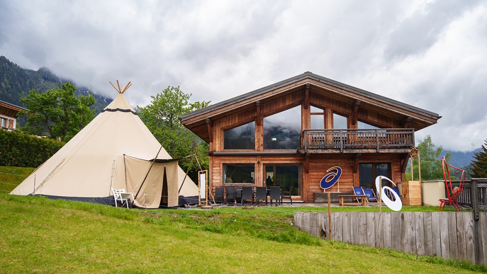 Asics, basecamp, chalet, training camp, Chamonix, France, Alps, athletes, shoes, sneakers, trails
