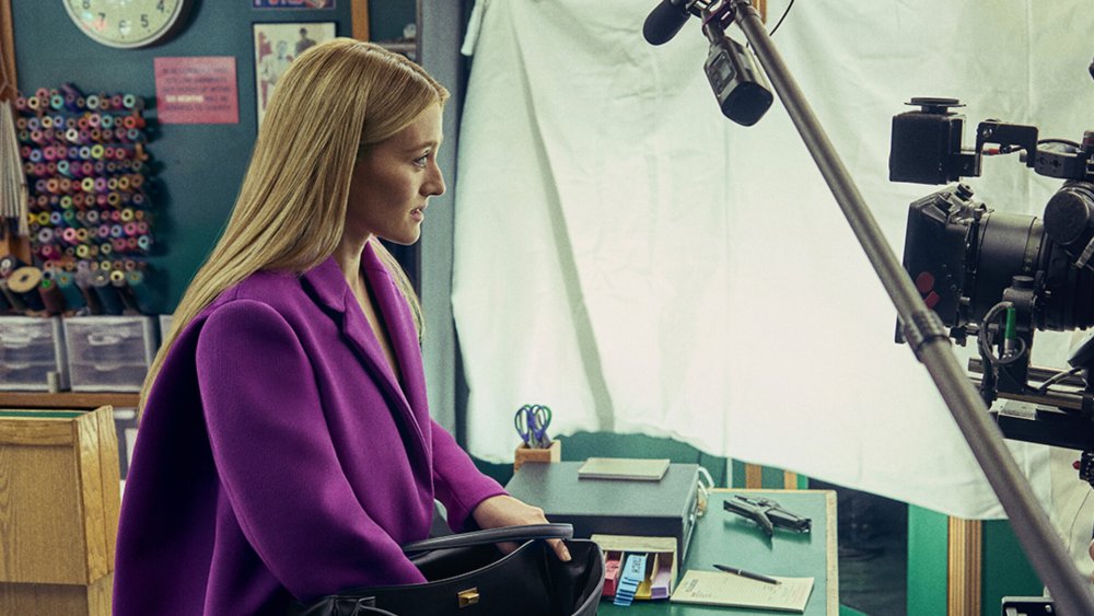 Sarah Pidgeon in Balenciaga's fall 2026 campaign, directed by Celine Song of "Past Lives" fame.