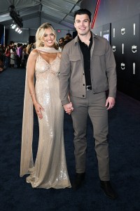Mackenzie Carpenter and Cole Neuber at The 61st Academy of Country Music Awards held at MGM Grand Garden Arena on May 17, 2026 in Las Vegas, Nevada.