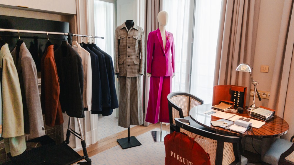 The Tailoiring Suite by Pursuit Femmes at the Corinthia Grand Hotel Astoria Brussels.