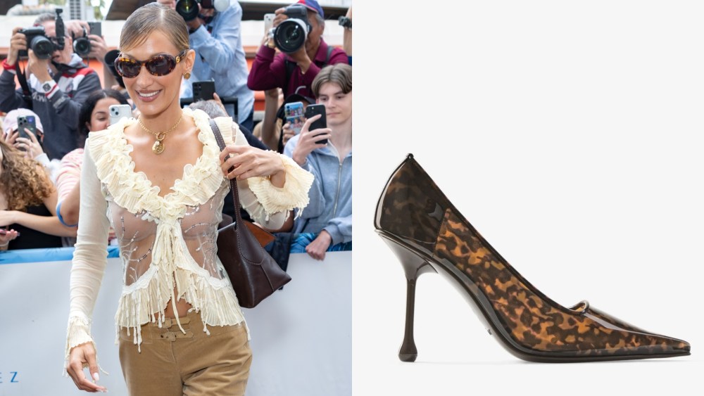 Bella Hadid wore Jimmy Choo's Ixia pumps in Cannes on May 18, 2026.