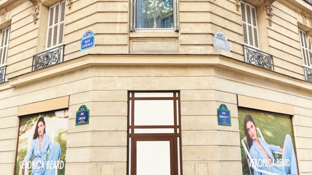 A rendering of the new Veronica Beard boutique in Paris.