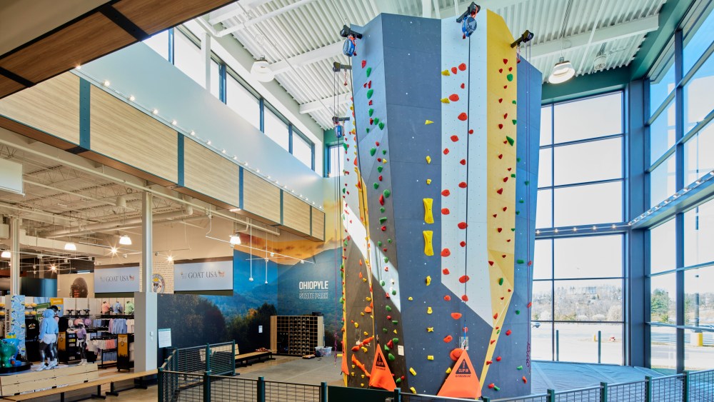 indoor climbing wall, Dick's Sporting Goods