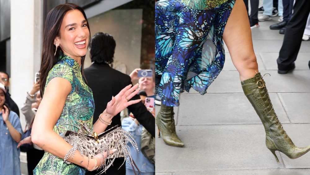 Dua Lipa arrives at the Dua pop-up at Selfridges on May 21, 2026 in London, England.