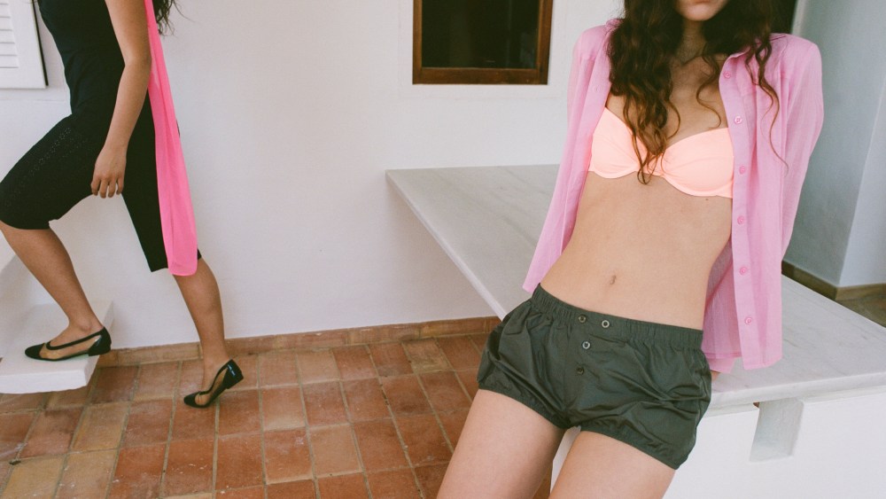Fruity Booty campaign with two girls in loungewear.