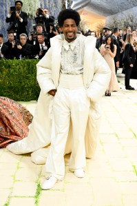 Jon Batiste at The 2026 Met Gala Celebrating "Costume Art" held at The Metropolitan Museum of Art on May 04, 2026 in New York, New York.