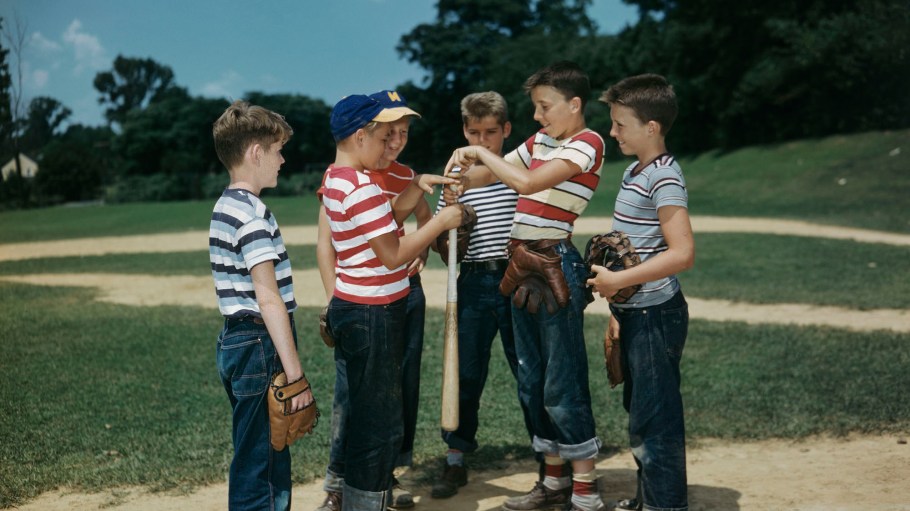 Boys Playing Baseball