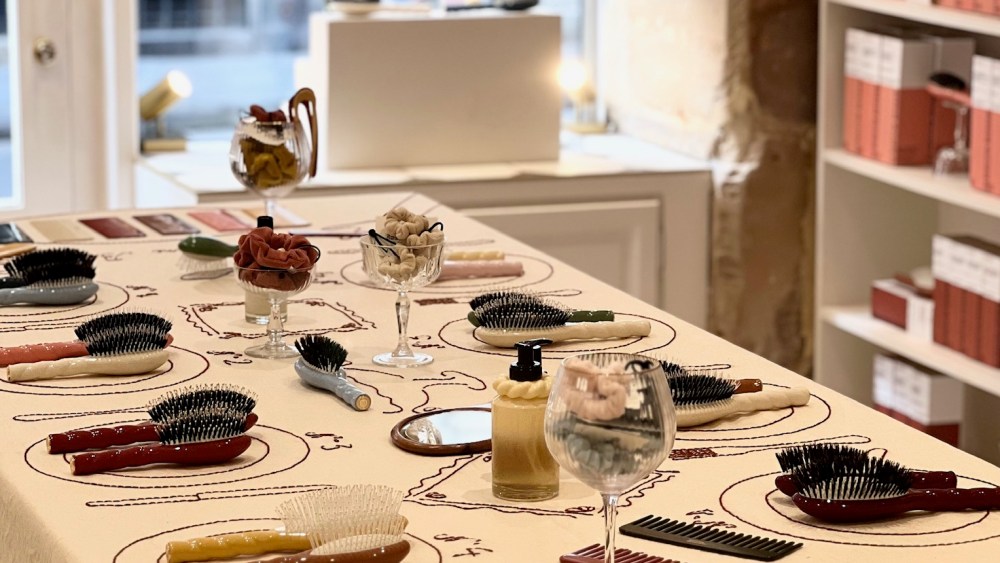 Inside a La Bonne Brosse's boutique in Paris.