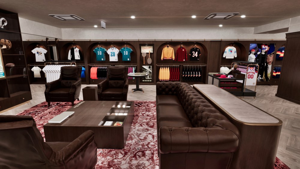 A rendering of the new Mitchell & Ness flagship in Philadelphia.