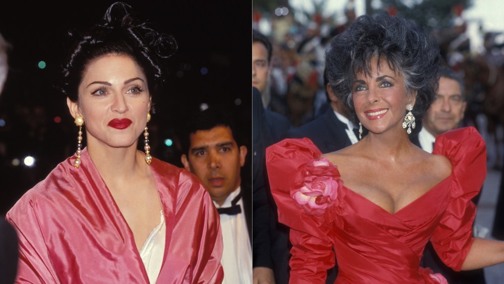 Madonna and Elizabeth Taylor at Cannes Film Festival