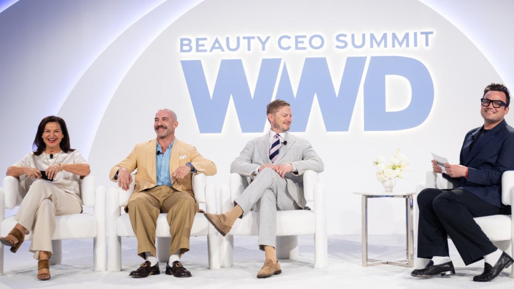 Veronique Gabai-Pinsky, Carlos Huber, David Seth Moltz and James Manso at the 2026 Beauty CEO Summit.