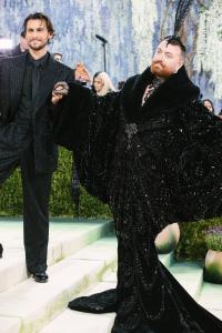 Christian Cowan and Sam Smith at The 2026 Met Gala Celebrating "Costume Art" held at The Metropolitan Museum of Art on May 04, 2026 in New York, New York.